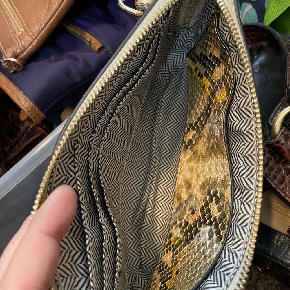 Python Purse W Removable Strap.Card Slots Inside. - image 2